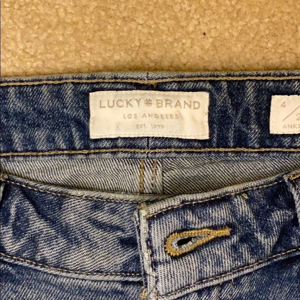Low Rise Luck Brand Boot Cut Jeans